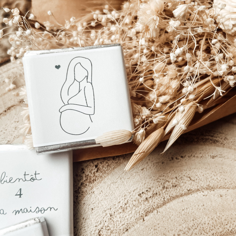★ Minis chocolats (x12)  / annonce grossesse, mariage...