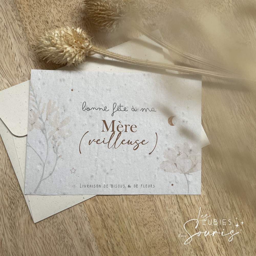 MÈRE(VEILLEUSE) | ★ Carte à planter