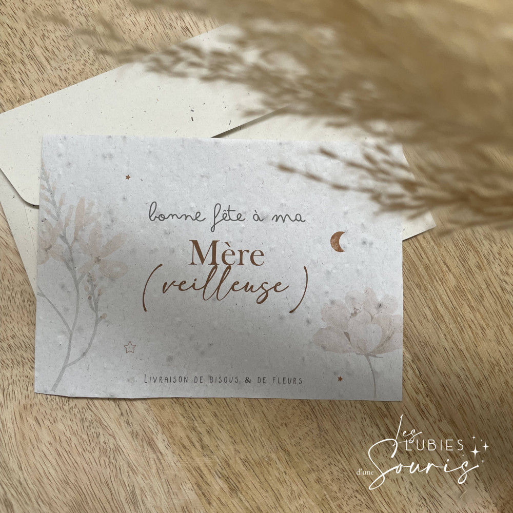 MÈRE(VEILLEUSE) | ★ Carte à planter