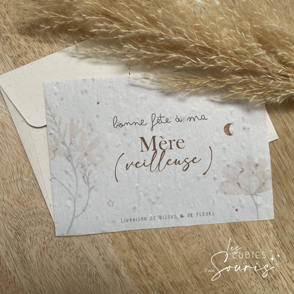 MÈRE(VEILLEUSE) | ★ Carte à planter