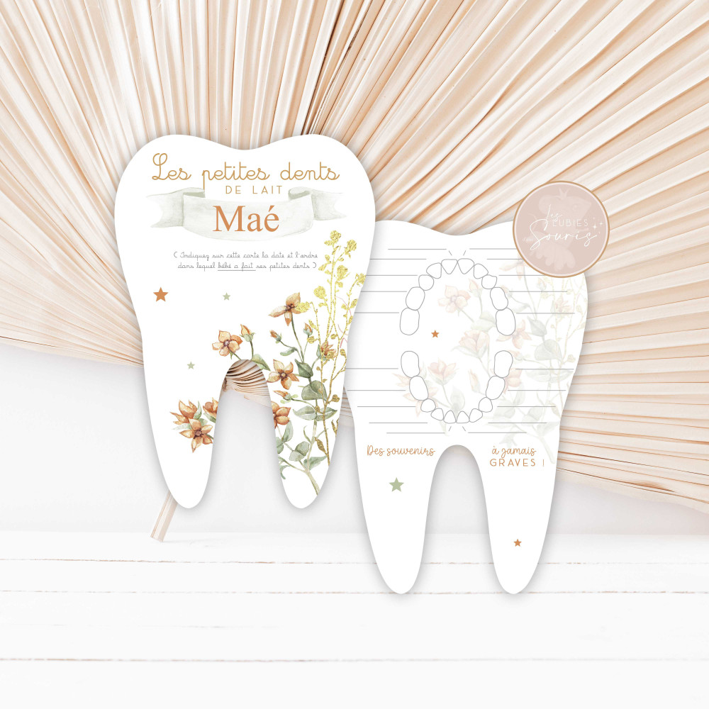 ★ Carte quenottes -  L'Éclat des Fleurs