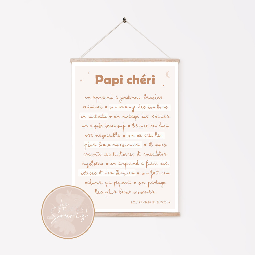 ★ COLLECTION PAPI CHÉRI | AFFICHE