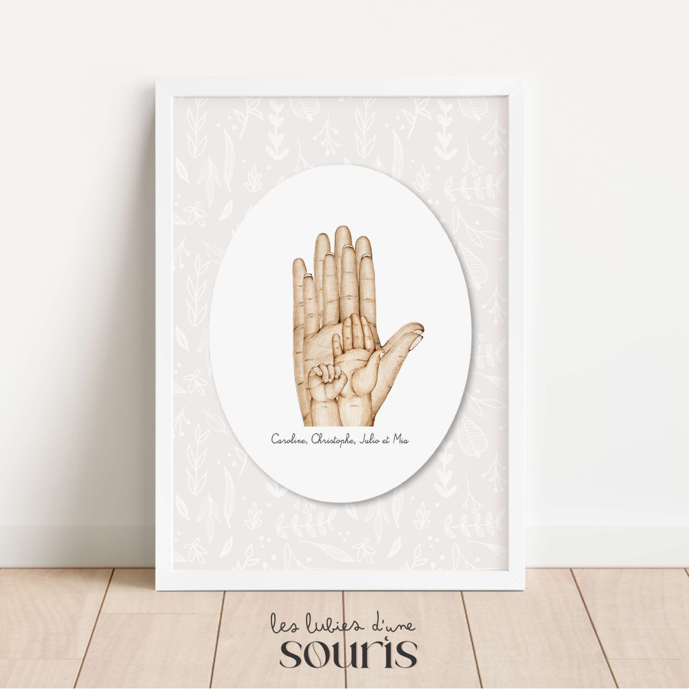 ★ Affiche | Empreintes d'Amour, les Mains qui Tissent votre Famille