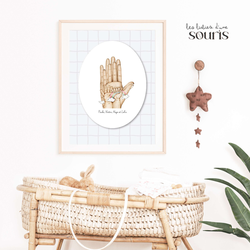 ★ Affiche | Empreintes d'Amour, les Mains qui Tissent votre Famille