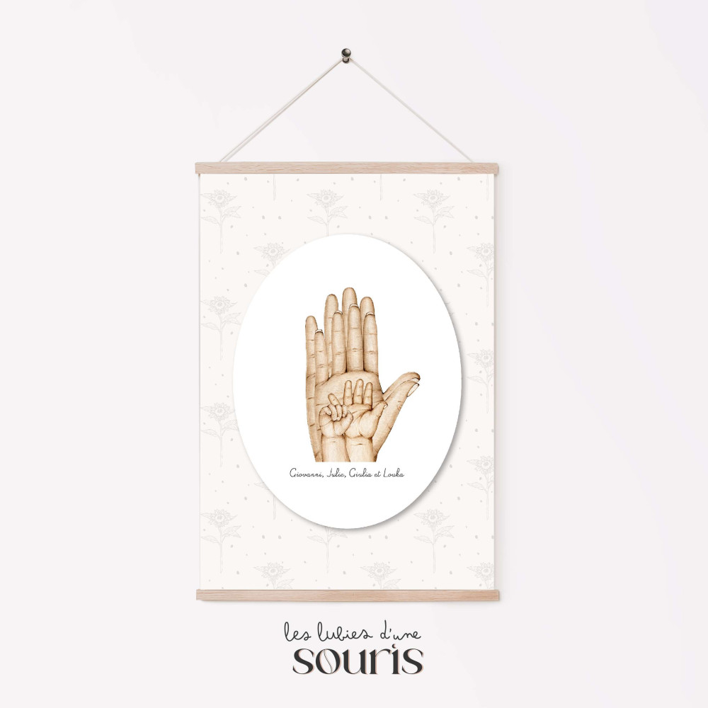 ★ Affiche | Empreintes d'Amour, les Mains qui Tissent votre Famille