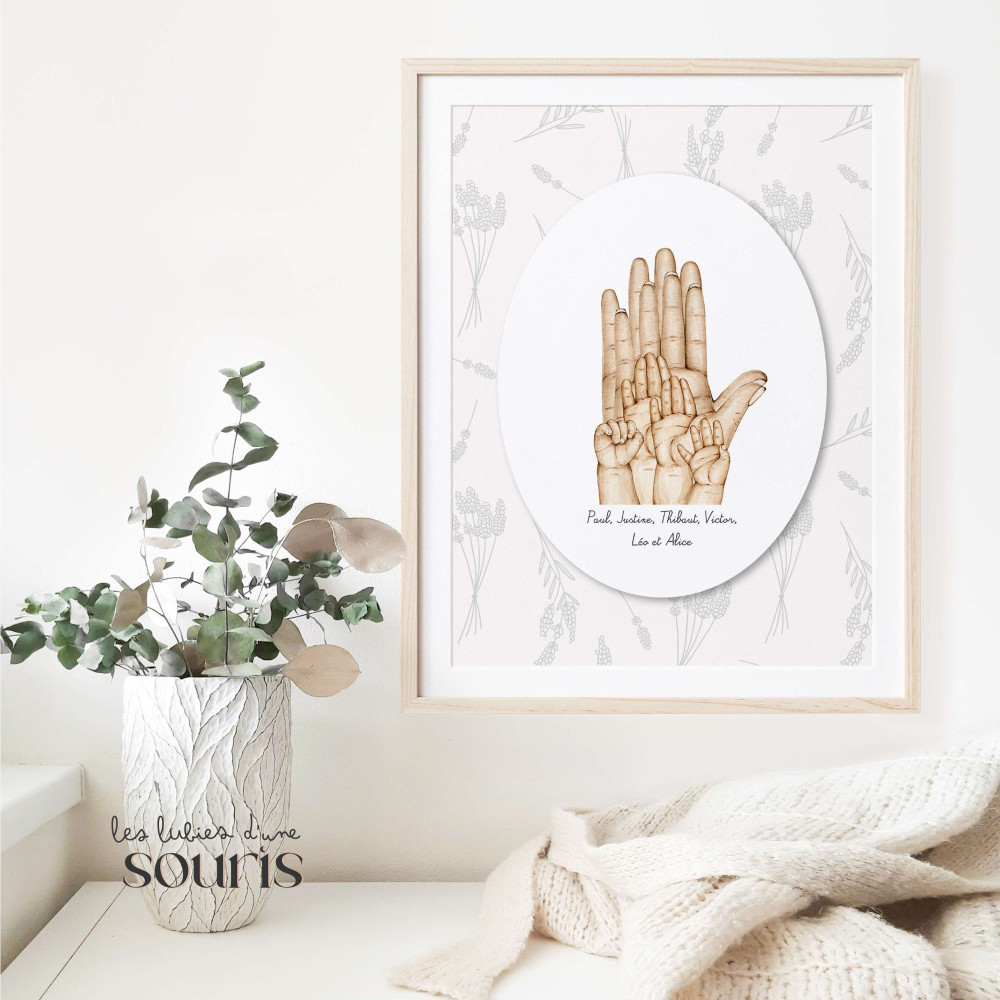 ★ Affiche | Empreintes d'Amour, les Mains qui Tissent votre Famille