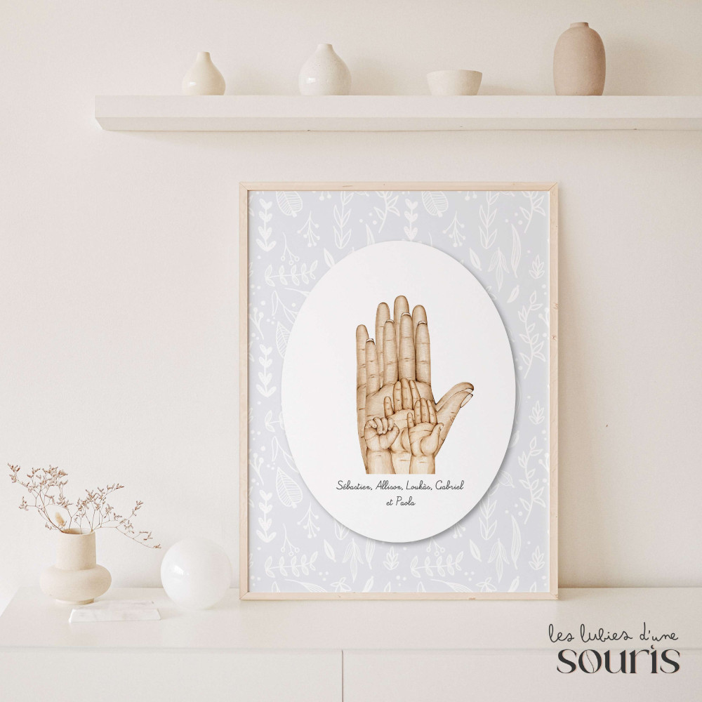 ★ Affiche | Empreintes d'Amour, les Mains qui Tissent votre Famille