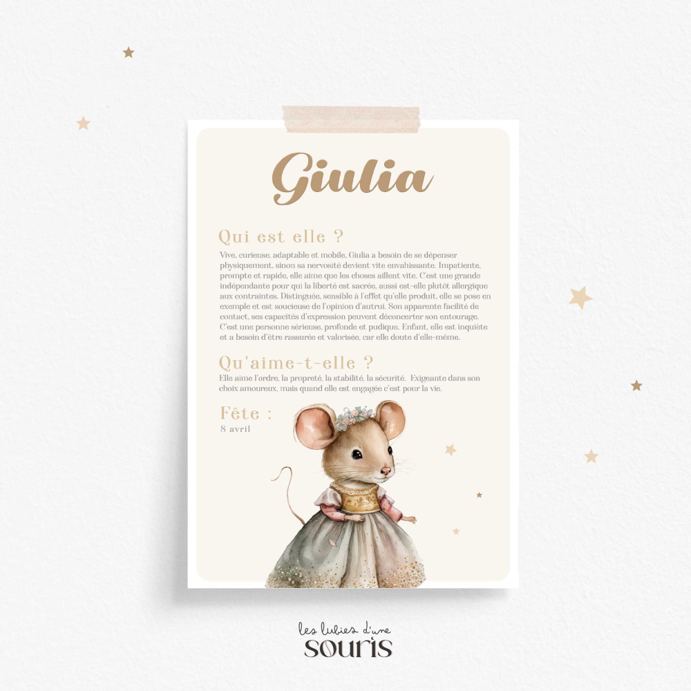 ★ Signification prénom - Colette, Mademoiselle Souricette