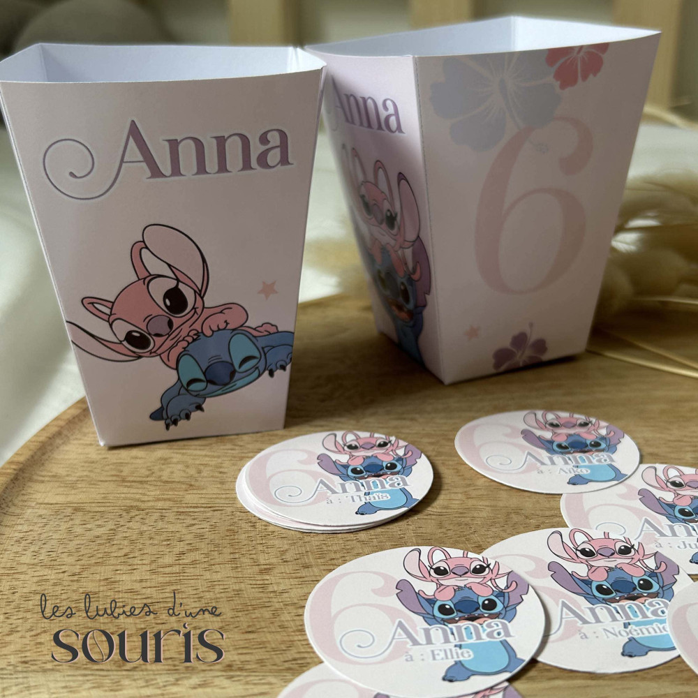 ★ Boites à Pop Corn - Thème personnalisable