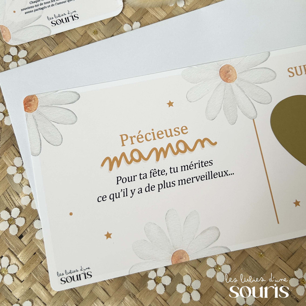 Carte à gratter | ★ Collection pétales