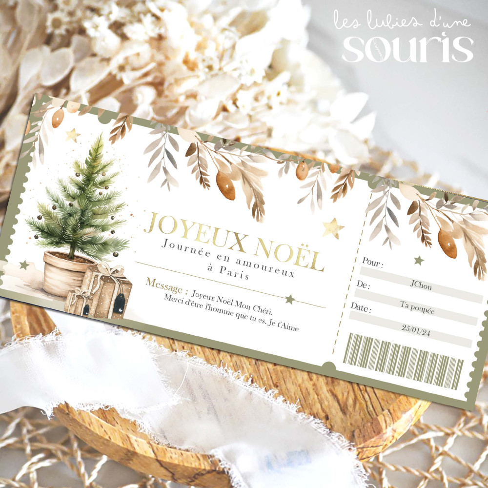 ★ Billet à personnaliser 