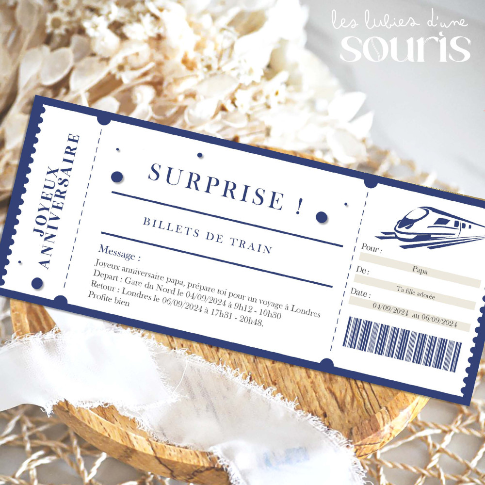 ★ Billet à personnaliser 