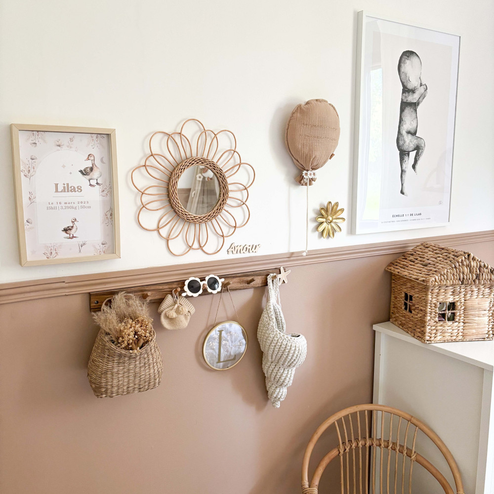 ★ Affiche naissance - Plumes et Pétales