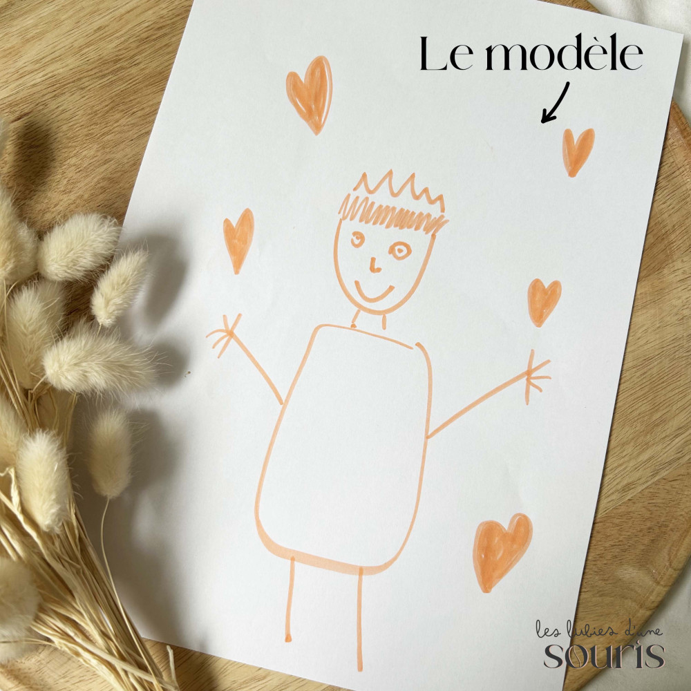 ★ Place aux artistes en herbe ! Affiche personnalisé à partir du dessin de votre enfant