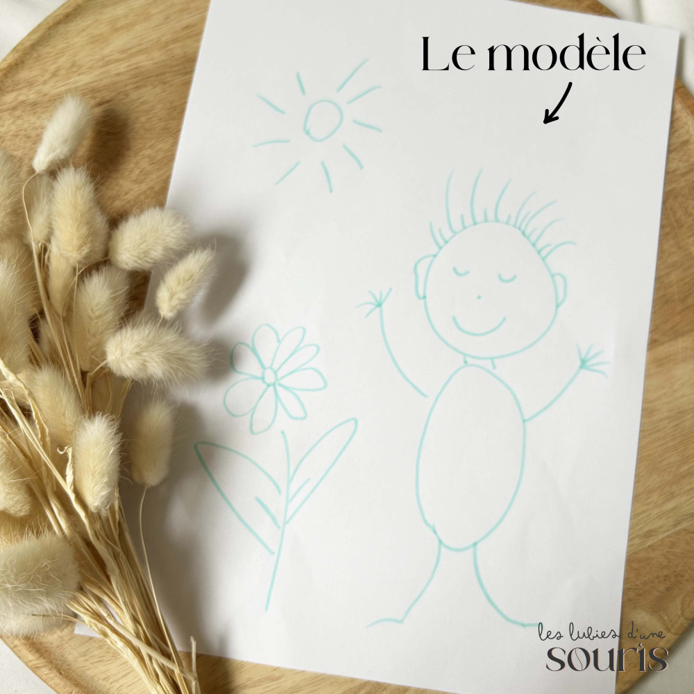 ★ Place aux artistes en herbe ! Affiche personnalisé à partir du dessin de votre enfant