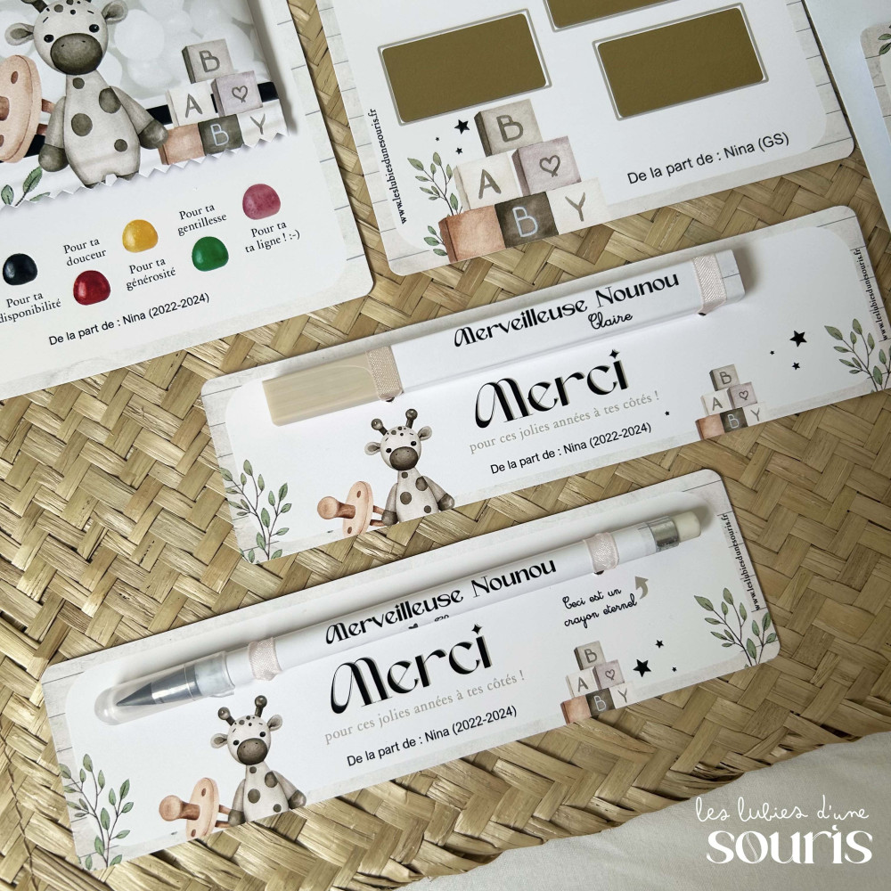 ★ Cadeau de fin d'année | Surligneur | Nounou, Crèche... 
