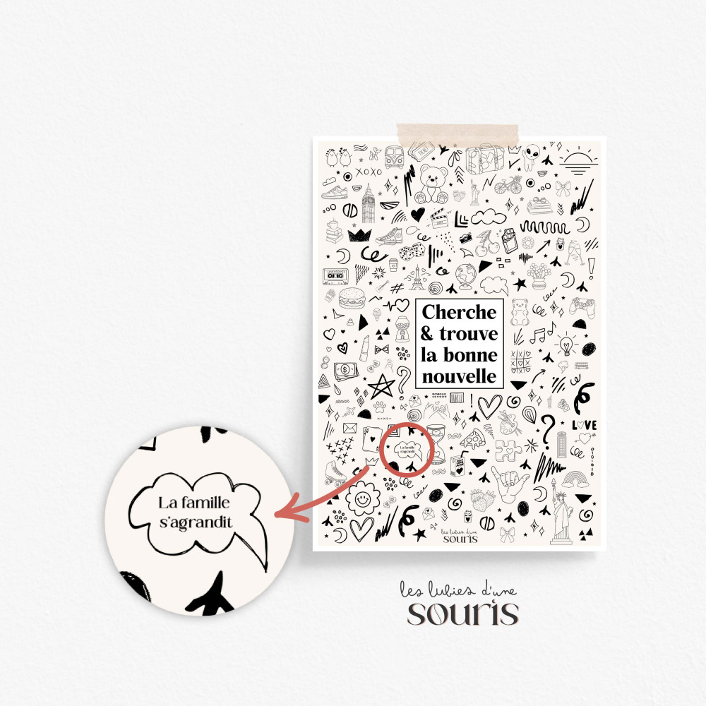 ★ Affiche annonce | Cherche et trouve la bonne nouvelle