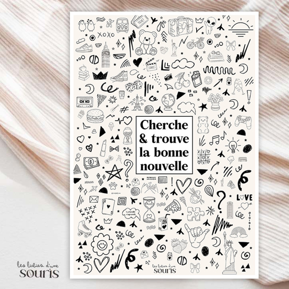 ★ Affiche annonce | Cherche et trouve la bonne nouvelle