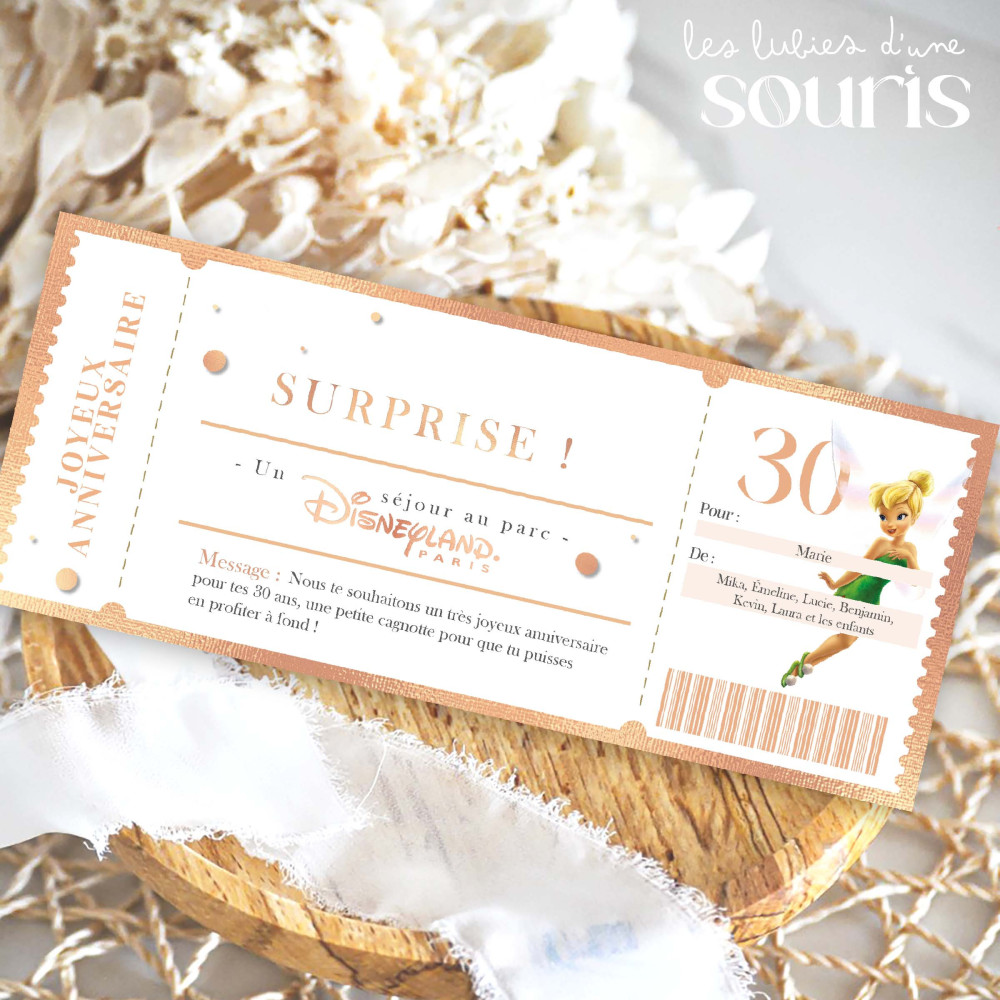 ★ Billet à personnaliser 