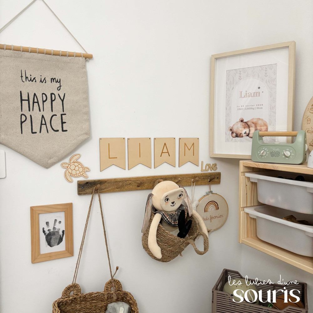 ★ Affiche naissance -  Simon, l'ourson