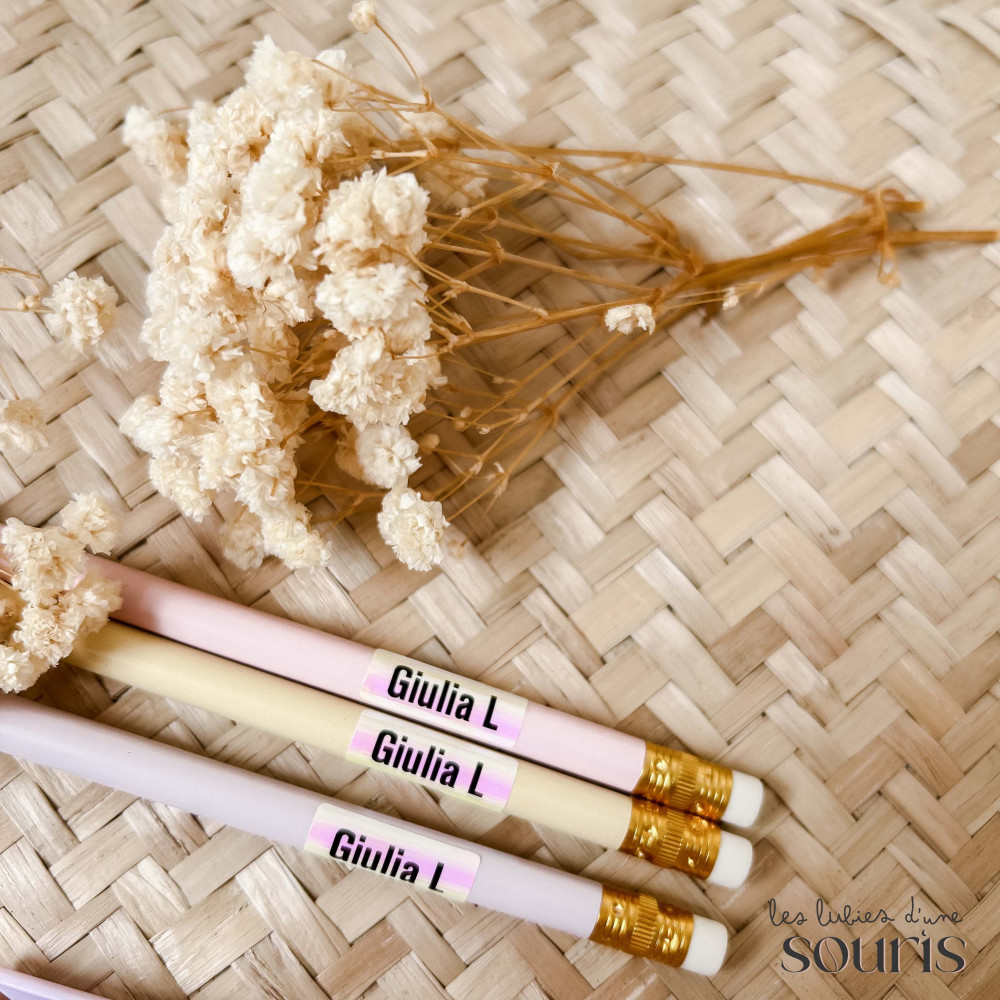 ★ Autocollants personnalisés x200 - Rentrée scolaire