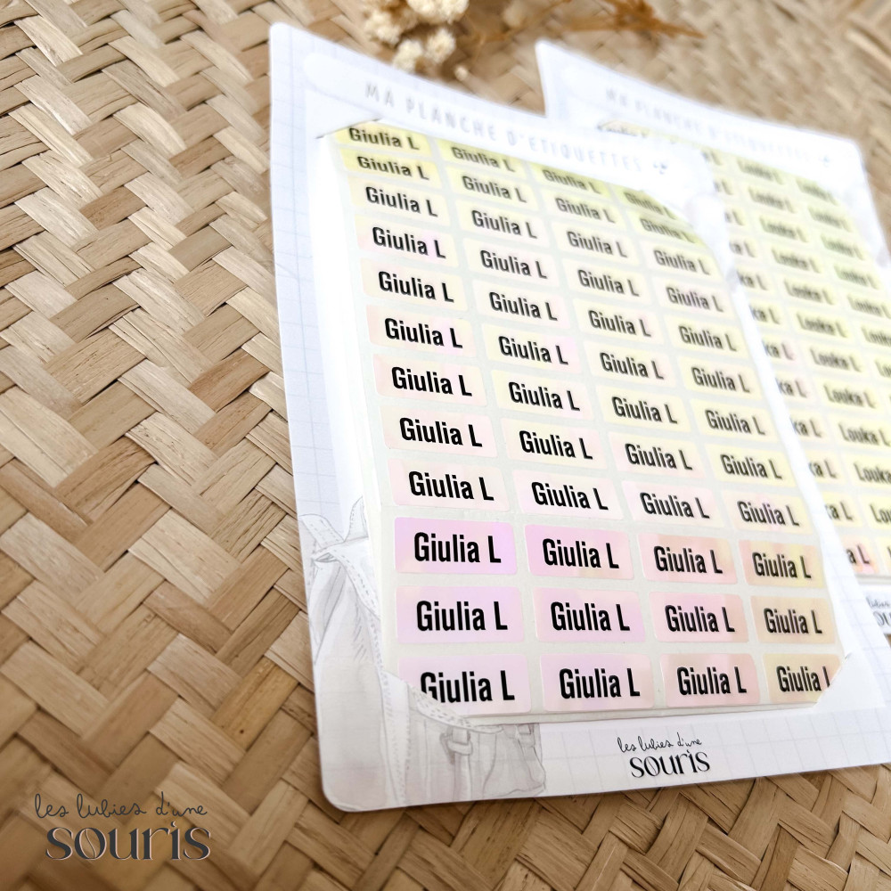 ★ Autocollants personnalisés x200 - Rentrée scolaire