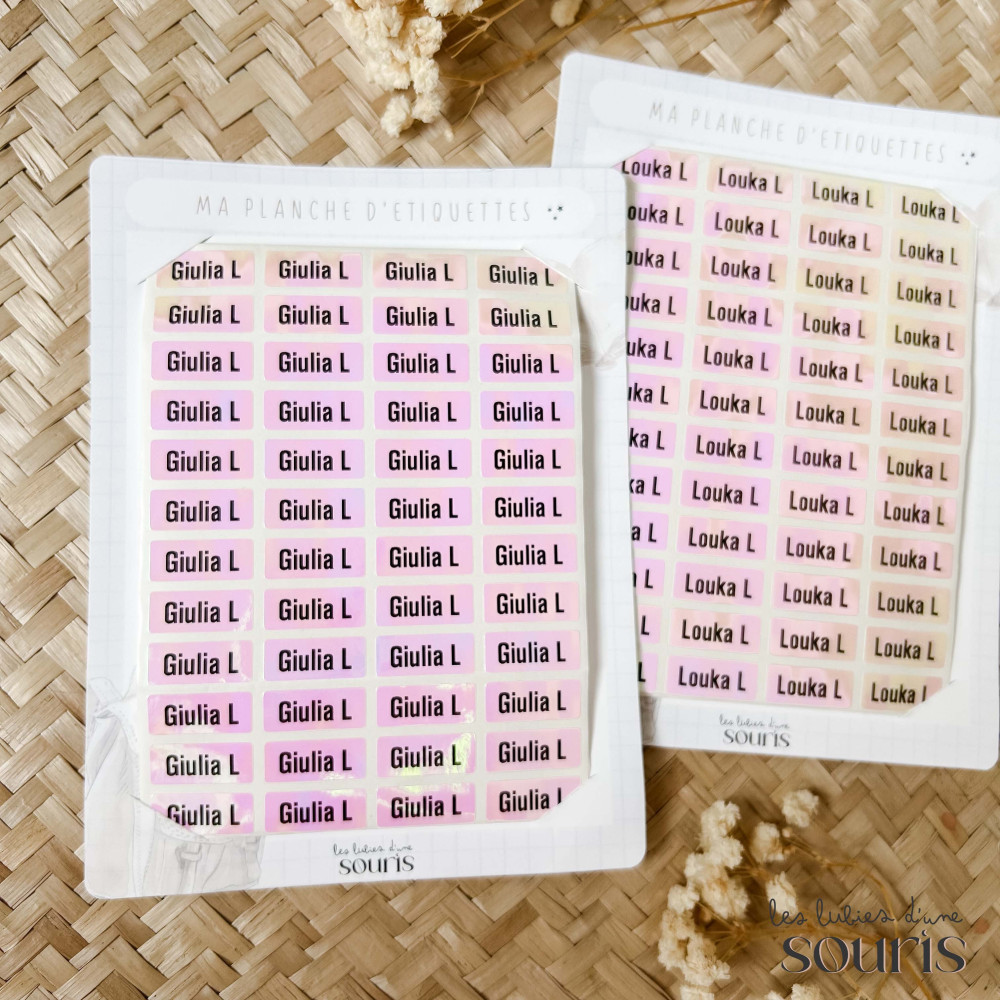 ★ Autocollants personnalisés x200 - Rentrée scolaire