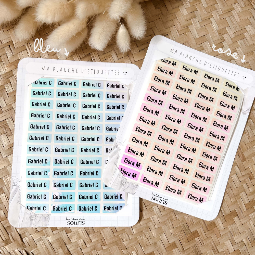 ★ Autocollants personnalisés x200 - Rentrée scolaire