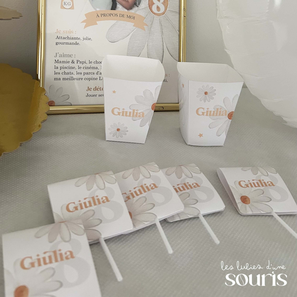 ★ Boites à Pop Corn - Thème personnalisable