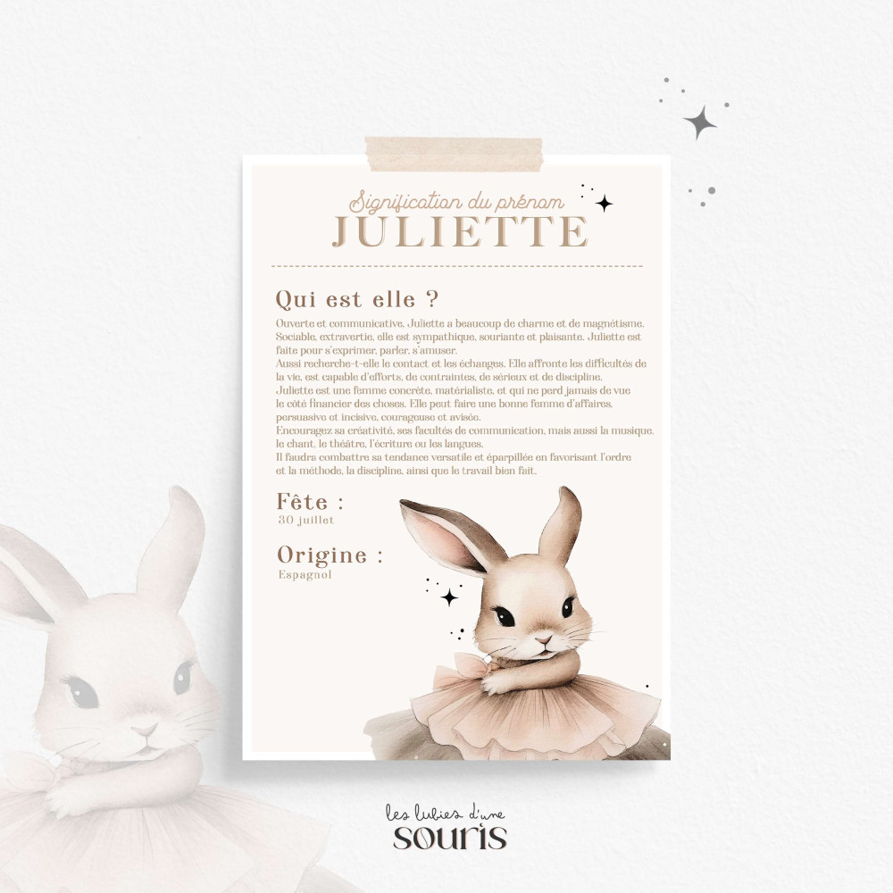 ★ Signification prénom - Capucine, la lapine