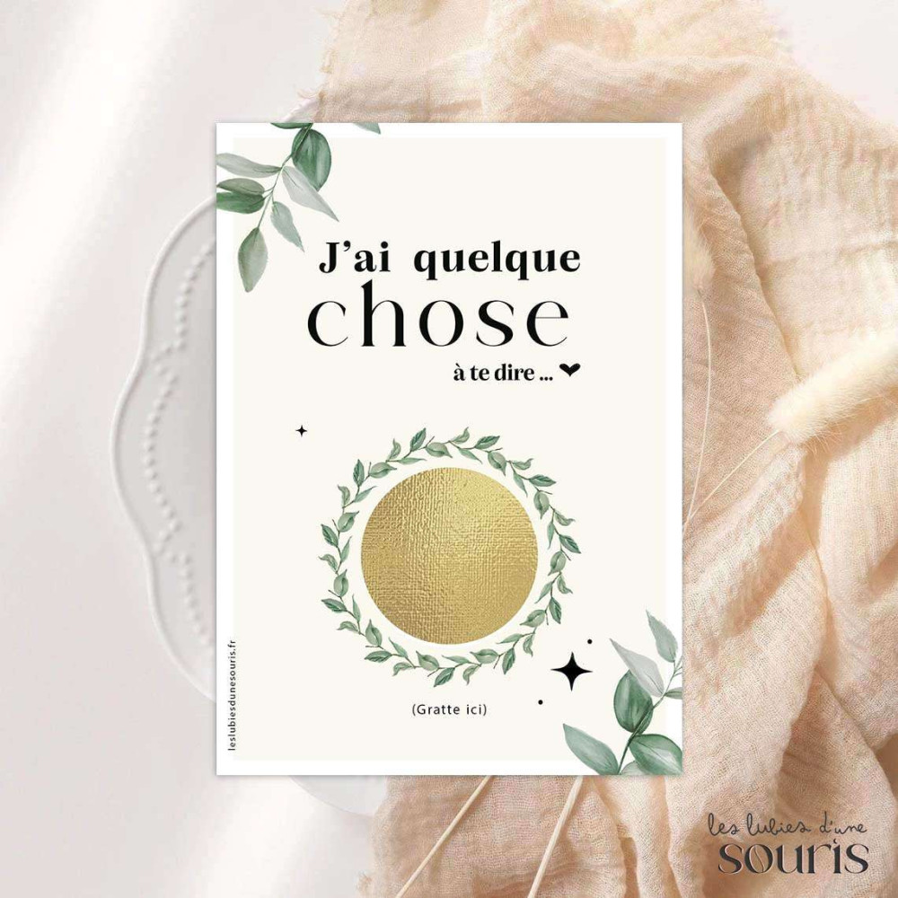 ★ Carte à gratter |  J'ai quelque chose à te dire...