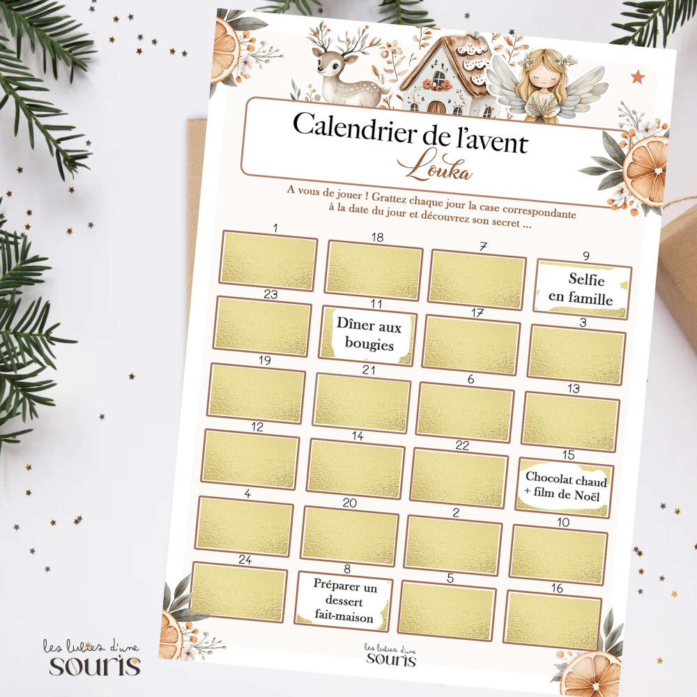NOEL | Calendrier de l'avent à gratter