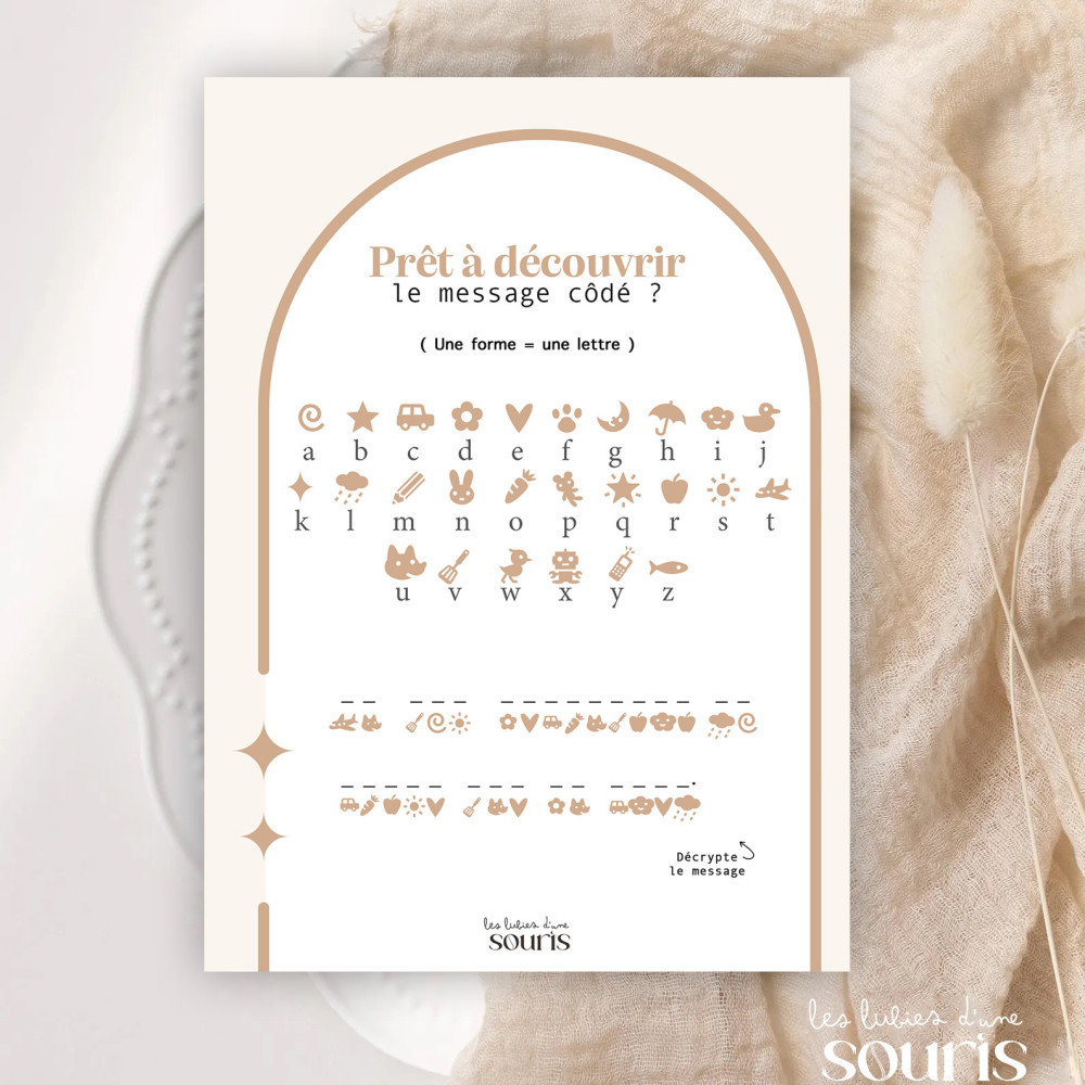 ★ Message à décoder | Texte au choix 