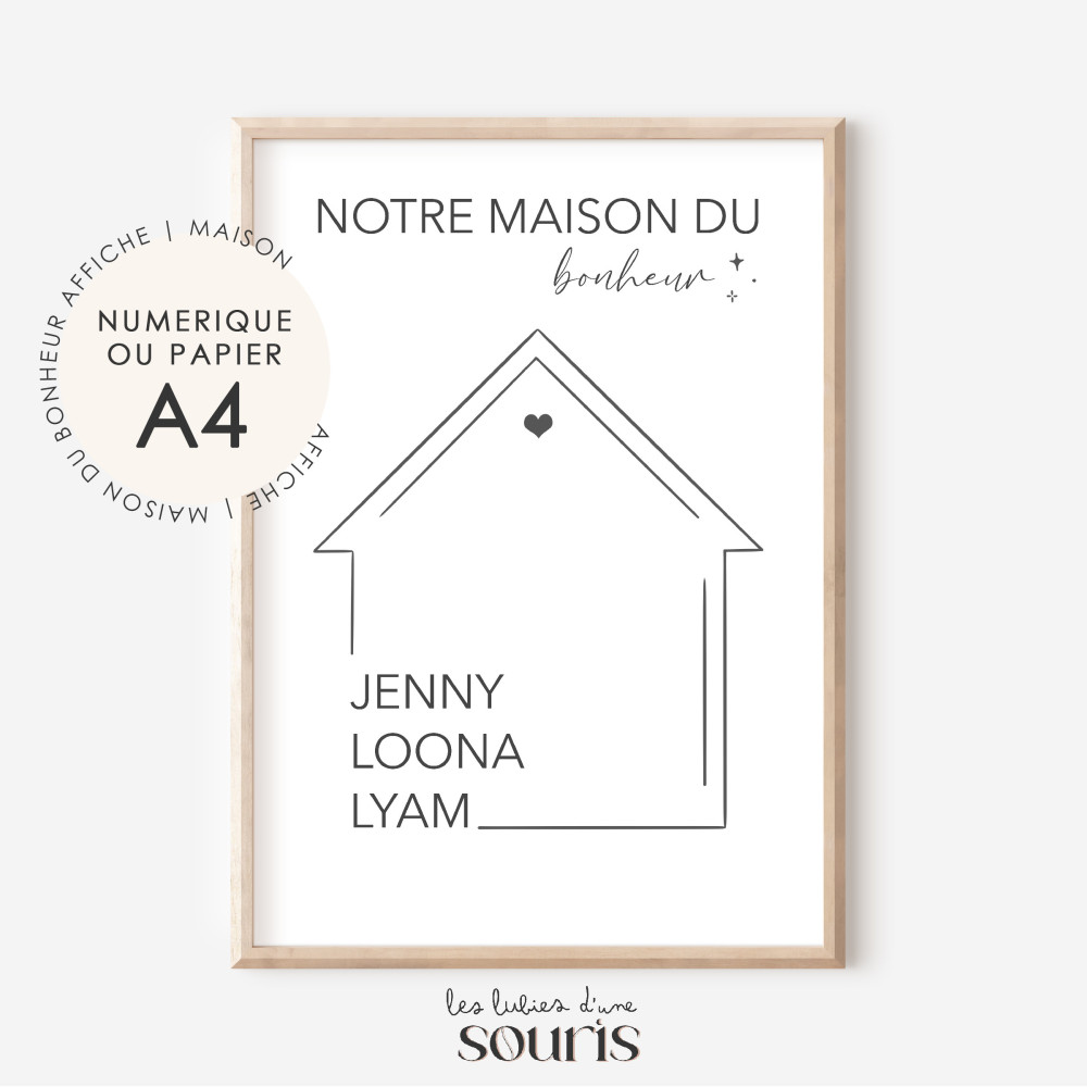 ★ Affiche | Maison du bonheur