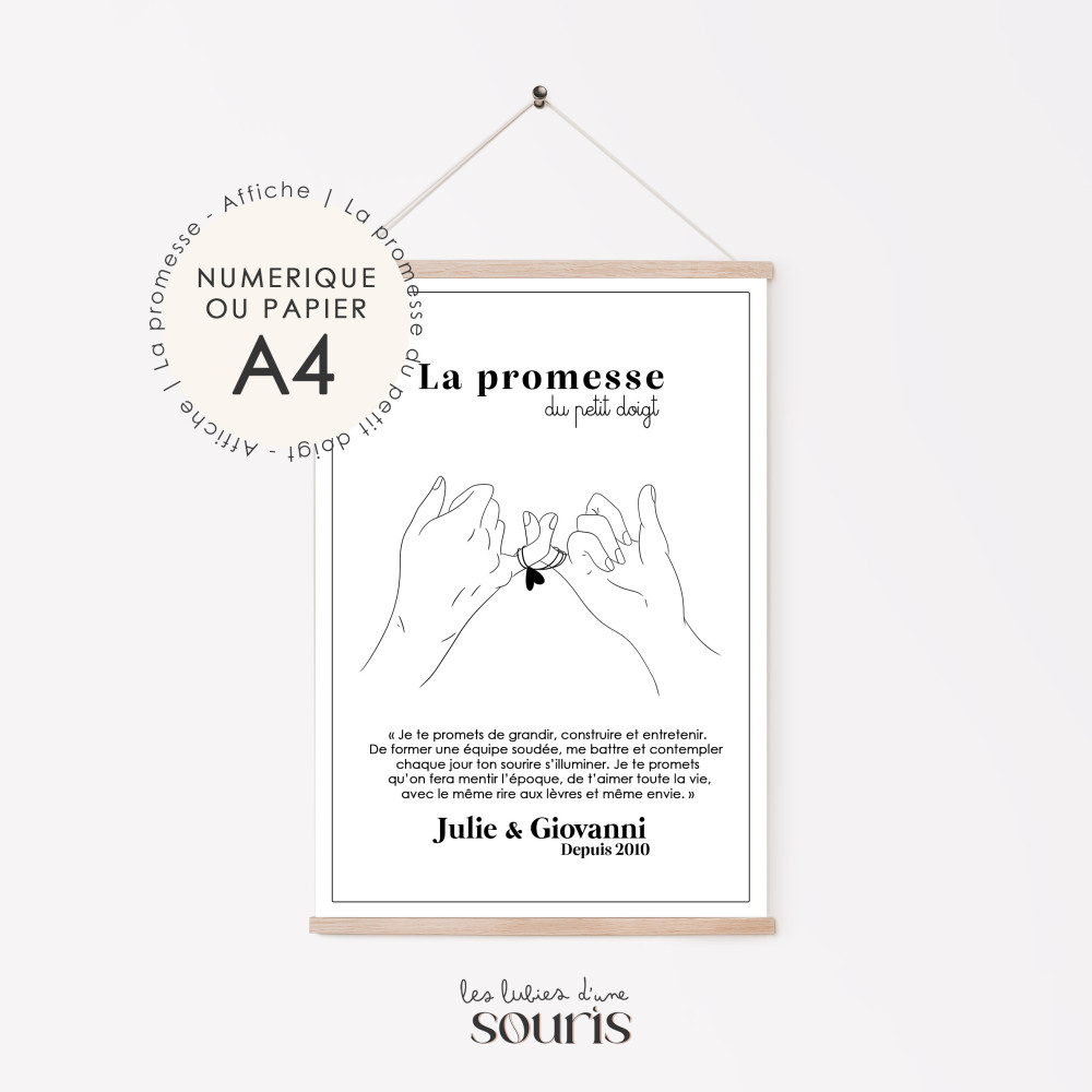 ★ Affiche - La promesse du petit doigt