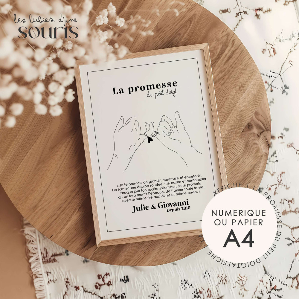 ★ Affiche - La promesse du petit doigt