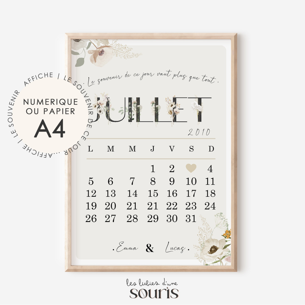 ★ Affiche - LE SOUVENIR DE CE JOUR ...