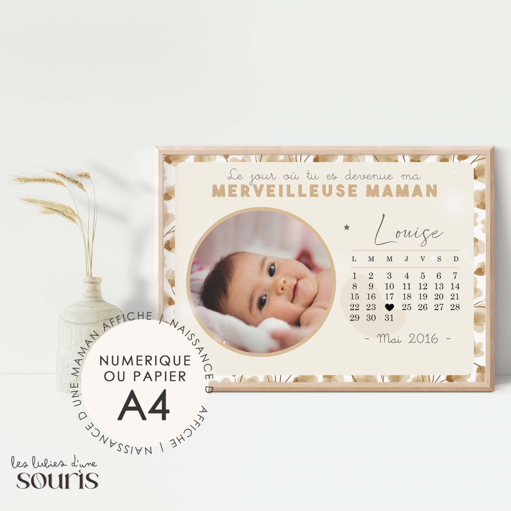 ★ Affiche - NAISSANCE DUNE MAMAN