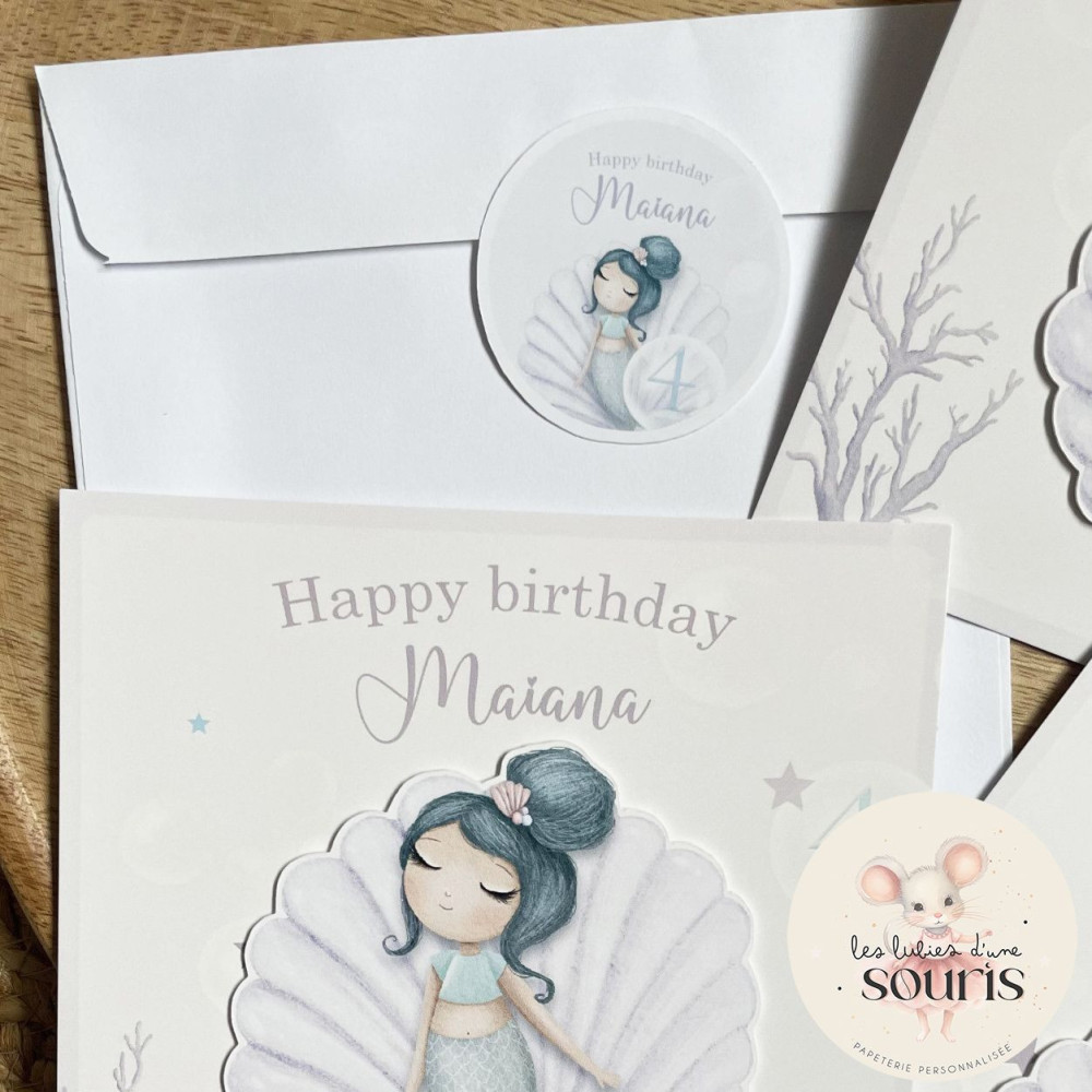 ★ Invitation & faire part | Format carré ou carte postale - avec RELIEF | Sur mesure