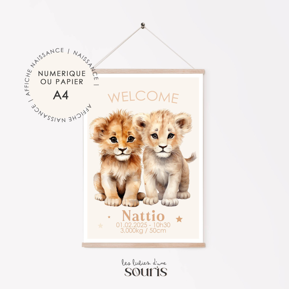 ★ Affiche naissance - Lili, la danseuse