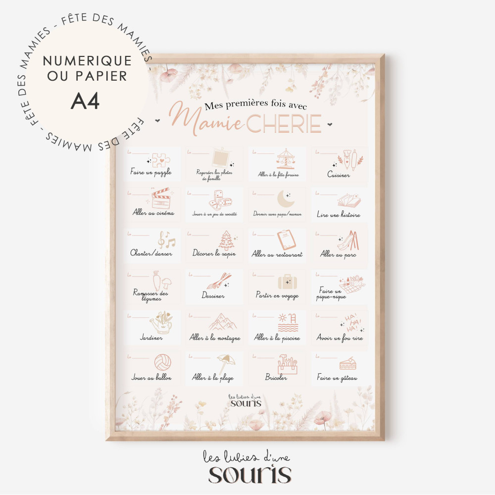 ★ Mes premières fois avec mamie chérie | Collection Rose poudré