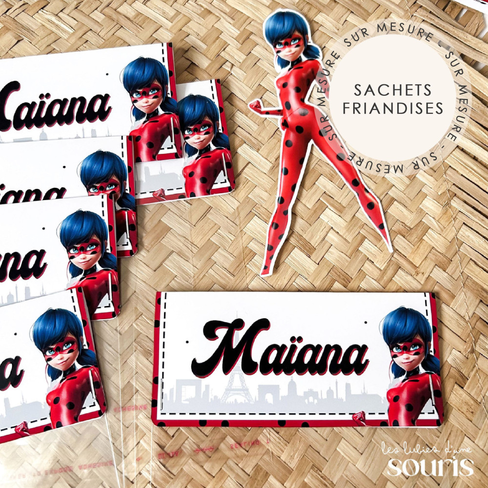 ★ Sachet pour friandises (x6) - Thème personnalisable / Sur mesure