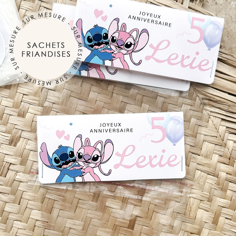 ★ Sachet pour friandises (x6) - Thème personnalisable / Sur mesure