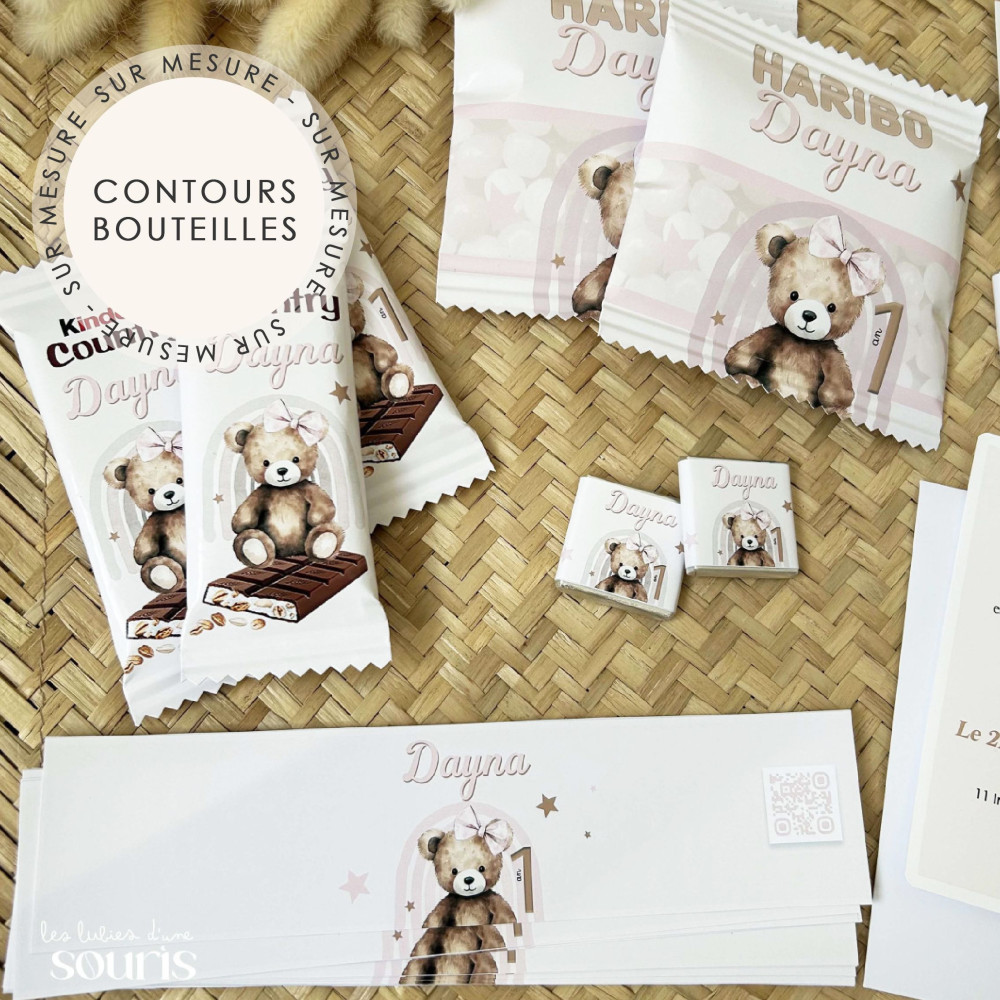 ★ Contours de bouteilles (x6) - Thème personnalisable / Sur mesure