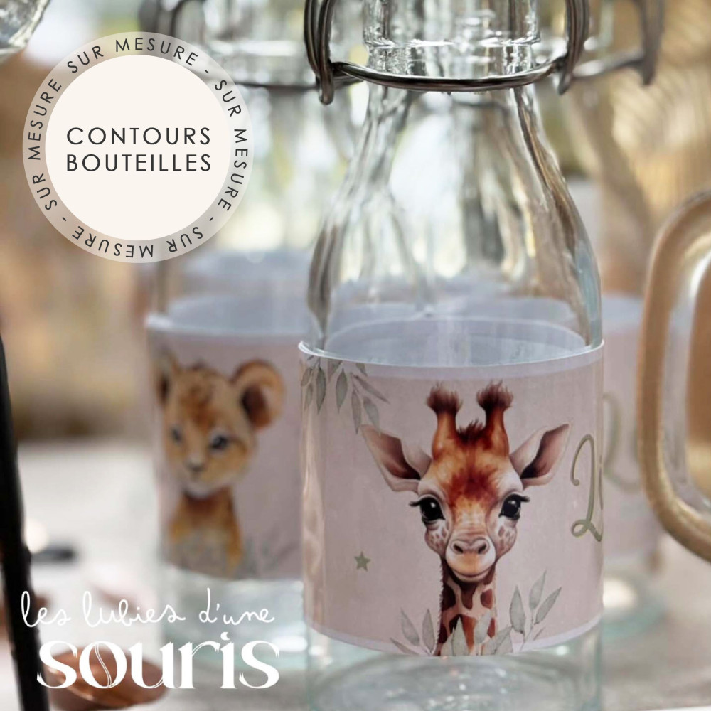 ★ Contours de bouteilles (x6) - Thème personnalisable / Sur mesure