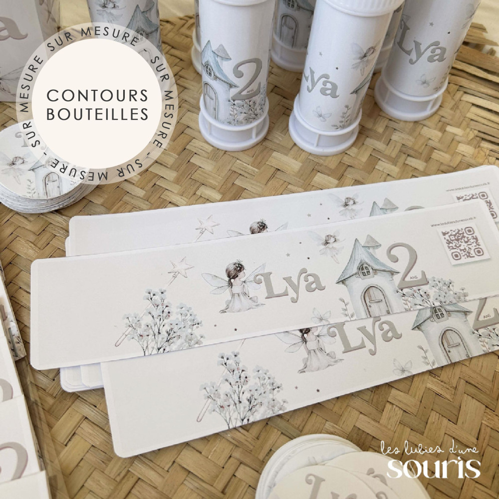 ★ Contours de bouteilles (x6) - Thème personnalisable / Sur mesure