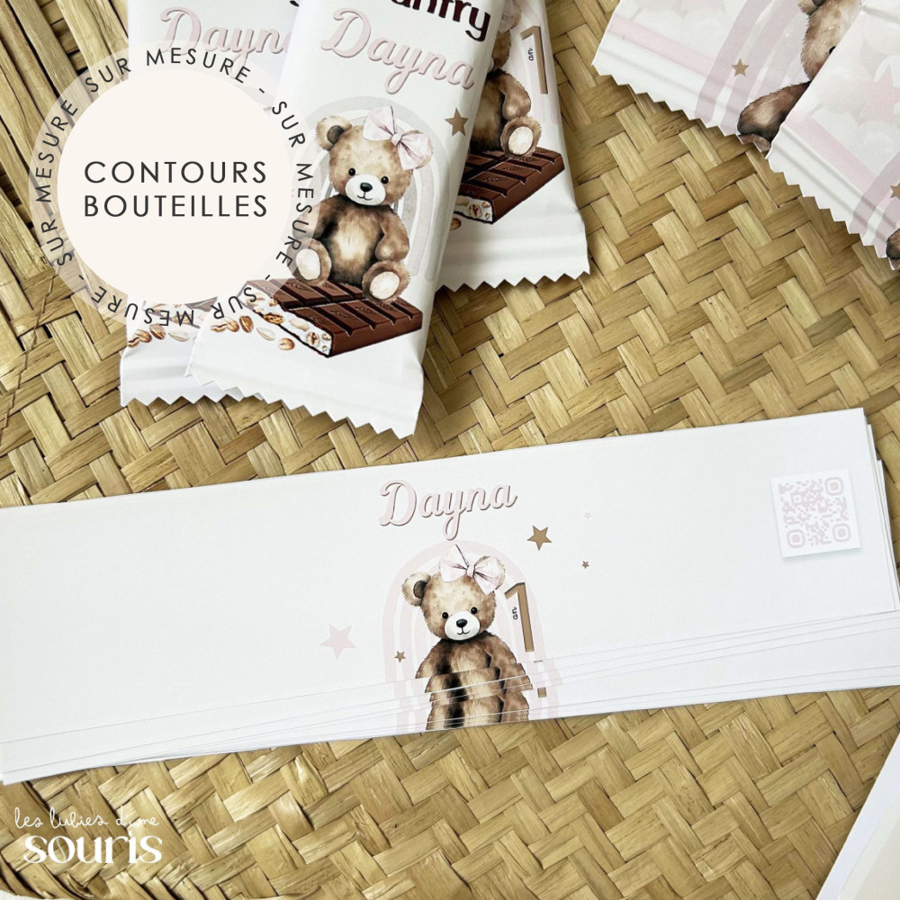 ★ Contours de bouteilles (x6) - Thème personnalisable / Sur mesure