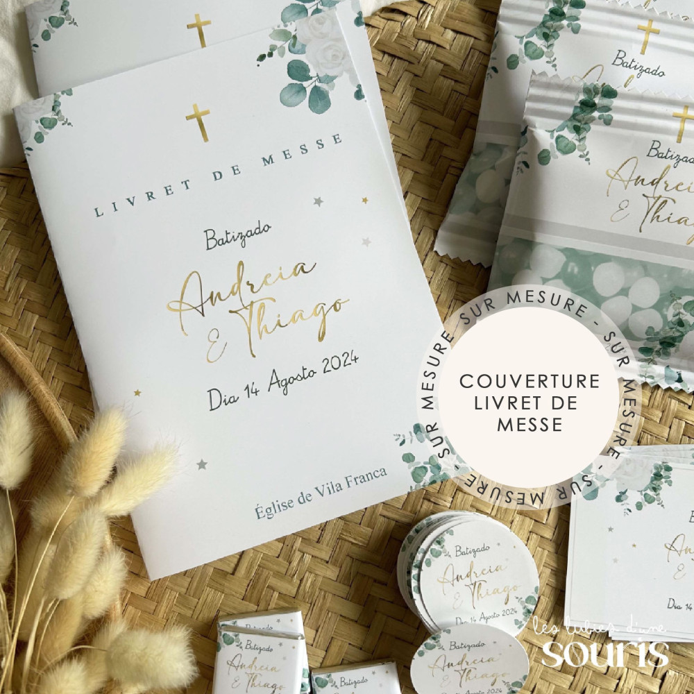 ★ Couverture pour livrets de Messe - Thème personnalisable - Sur mesure