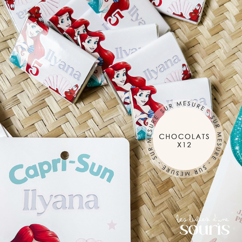 ★ Chocolat - Thème personnalisable (x12) / Sur mesure