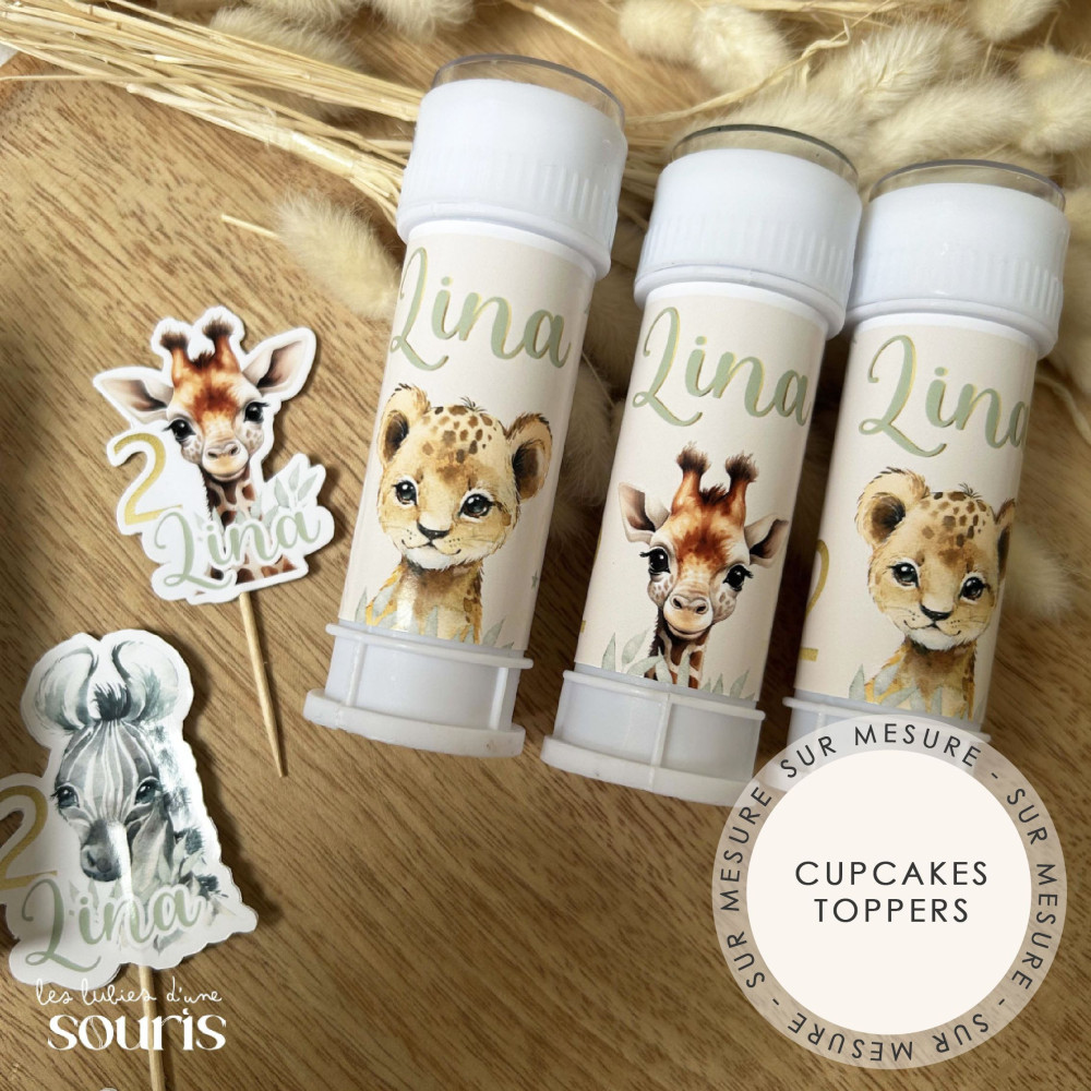 ★ Cupcakes Toppers x6 - Thème personnalisable - Sur mesure